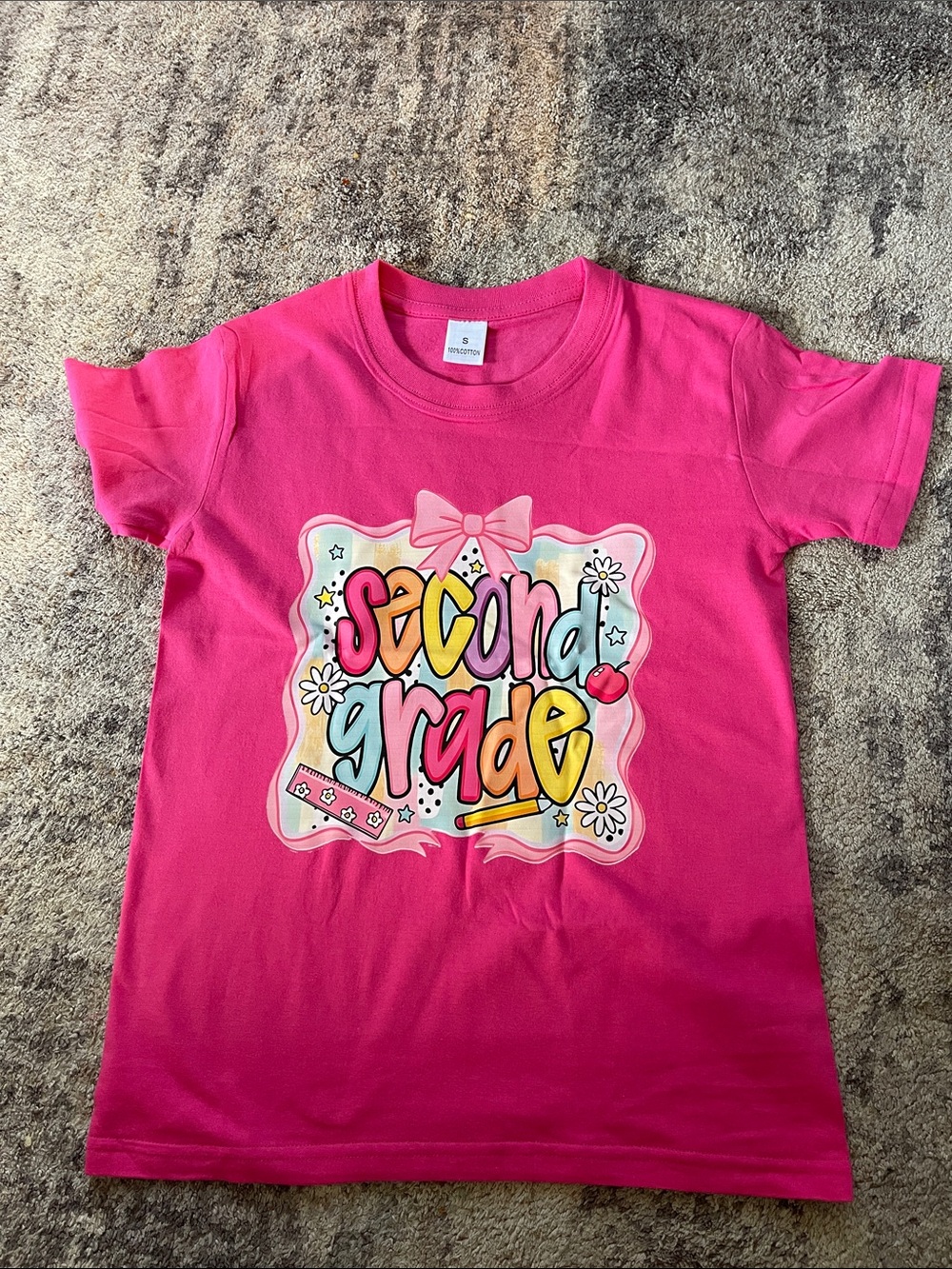 Second Grade Pink Graphic Tee - Kids Shirts & Tops